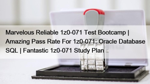 Marvelous Reliable 1z0-071 Test Bootcamp | Amazing Pass ...